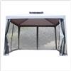 CASA & GARDEN Gazebo acciaio con 4 zanzariere laterali 3x3 metri impermeabile