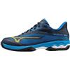 Mizuno Wave Exceed Light 2, Tennis Uomo, Drsblue Blt2neon Closine, 45 EU