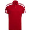 adidas Squadra 21 Short Sleeve Polo Shirt, Uomo, Team Power Red/White, XXL