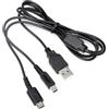 Pennle Cavo di Ricarica USB per Nint-endo DS Lite/NDSL, Cavo di Alimentazione 2 in 1 da 1,2m, Compatibile con Nin-ten-do 3DS/3DS XL/2DS/DSi/DSi XL/New 3DS/New 3DS XL/New 2DS XL/DS Lite, Caricabatterie di Ri