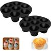 EXIN DEHCEN 2 Pezzi Stampo Muffin Friggitrice Ad Aria, Teglia Muffin, Stampi Muffin per Friggitrice Ad Aria, Teglia per Muffin Da Forno, per Muffin in Silicone per Cupcakes Brownies Torte Budino