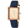 Anne Klein - Orologio da donna con cinturino in pelle, Blu