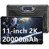 Oukitel RT8 Rugged Tablet 11-Inch 2K Display 20000mAh Batteria 48MP Sony Camera NERO