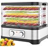 Hopekings Essiccatore frutta e verdura,Timer di 72 ore, 8 pallet, Disidratatore per Alimenti Essiccatore Alimentare, Temperatura regolabile(35 ° C-70 ° C), 400 W