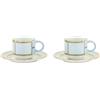 GINORI 1735 SET DI 2 TAZZE CAFFE, DIVA CELESTE PASTELLO