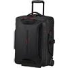 SAMSONITE TROLLEY BORSONE CON RUOTE, ECODIVER NERO, M - 55 x 40 x 25 cm / ZAINO