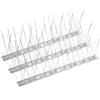 Bynccea Dissuasori per Piccioni, Spuntoni Anti Uccelli in Acciaio Inox 33cm per Pezzi per Tetto Recinzione Balcone Pre-Assemblato Anti Piccioni
