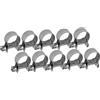 aqxreight Morsetto a T da 6-20 mm Morsetto per tubo in acciaio inossidabile 304 Morsetto per tubo resistente (confezione da 10)(13-15Mm)