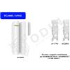 AJAX DUMMY BOX cover, magneti e smartbracket per Doorprotectplus e Doorprotect colore bianco