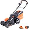 Yard Force - Tosaerba rotante, senza fili, 37 cm, con batteria agli ioni di litio 40 V e caricatore rapido, colore: Arancione, LM G37A