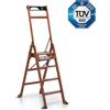 FOPPA PEDRETTI SCALA DA 3 A 5 GRADINI, LASCALA MARRONE NOCE, 4 GRADINI - h 178 x P 89 x L 64 cm