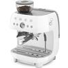 SMEG MACCHINA CAFFE PER CHICCHI, EGF03 BIANCO