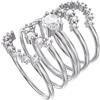 SWAROVSKI SET DI ANELLI MOONSON, PLACCATO ORO ROSA PLACCATO RODIO, 55