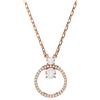 SWAROVSKI PENDENTE CONSTELLA, PAVE , TAGLIO TONDO PLACCATO ORO ROSA