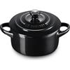 LE CREUSET MINI COCOTTE 10 CM, GRES VETRIFICATO NERO