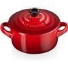 LE CREUSET MINI COCOTTE 10 CM, GRES VETRIFICATO ROSSO CHERRY (CILIEGIA)