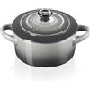 LE CREUSET MINI COCOTTE 10 CM, GRES VETRIFICATO GRIGIO FLINT