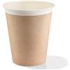 Bicchieri in cartoncino avana 240ml - Water based barrier - D80