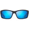 Maui Jim B766-08C Occhiali, negra Mate Azul Trasparente, 61/17/127 Uomo