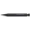 Kaweco 10000536 SPECIAL S Portamine 2 I in alluminio di alta qualità con otto spigoli ottogonali, portamine a pressione da 10,5 cm, penna a pressione ricaricabile, nero senza gomma