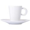 BERNARDAUD TAZZA CAFFE CON PIATTO, ECUME BIANCO