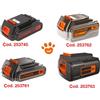 Black+Decker Batterie al Litio (Serie 18V) BL2018-XJ