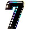 4R Quattroerre.it 13247 Numero Racing 7, Nero