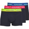 JACK & JONES Jacthomas Solid Trunks 3 Pack Boxer a Pantaloncino, Blazer Blu Marine, XL Uomo