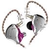 KZ ZS10 Pro In Ear Cuffie 4BA + 1DD Hybrid 10 unità Bass HiFi Auricolari Sport Auricolari con cancellazione del rumore (Senza microfono, Purple)