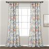 Lush Decor Sydney - Coppia di tende trasparenti per finestra, 213 x 132 cm, colore: Blu e Bianco