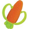 Infantino - Lil' Nibble Teethers - Morso di Carota - Massagia Gengive Neonati - Giochi Dentizione - Morso in Silicone Morbido-Texture - Esplorazione Sensoriale - Maniglie Facili da Tenere - 0 mesi