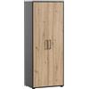 Schildmeyer Armadio Aino 701866 Artisan - Armadietto portadocumenti, 65 x 41 x 163,6 cm, colore: Nero opaco