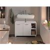 Schildmeyer Dorina 156246 - Mobile base lavabo, 79,8 x 32 x 52,8 cm, bianco lucido