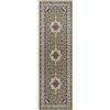 Nouristan Parun Täbriz Mirkan Orient Tappeto, Stile, Pelo Corto, Vintage, Orientale, per Sala da Pranzo, Soggiorno, Camera da Letto, Verde, 80 x 250 cm, Polipropilene (PP)