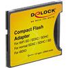 Delock 62637 Compact Flash Adapter per iSDIO (WiFi SD)/SDHC/SDXC, nero/giallo