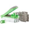 Avilia Affettatrice Manuale 3 in 1 - Tagliaverdure, Mandolina e Grattugia con 7 Opzioni di Taglio, Ricette e Accessori per Pulizia, 27.5x8.5x11.5cm, in ABS e Acciaio Inox