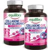 equilibra Integratori Alimentari, Collagene Q10 Acido Ialuronico, Benessere e Bellezza della Pelle, a Base di Collagene Idrolizzato, Acido Ialuronico, Coenzima Q10, Vitamine C ed E, 90 Compresse