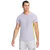 NIKE Court Dri Fit Advantage Rafa - Maglietta a maniche corte, da uomo, Violet Frost / Yellow Strike / White, XL