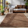 SIMPEX Tappeto pelo lungo, Unicolor - Monocroma, Tappeto Marrone, 100 x 200 cm, Tappeti in stile moderno, Tappeto soggiorno