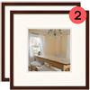 walther design Peppers Cornice portafoto, da 13 x 13 cm, colore noce