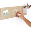 KalaMitica - Lavagna Magnetica da Parete - Scrivibile e Cancellabile con Gessetti - Beige - 14x50 cm