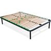 EvergreenWeb RETE LETTO A DOGHE IN LEGNO ORTOPEDICA MANGO 120x190 cm