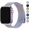 Fullmosa Cinturino Metallo Compatibile con Apple Watch Cinturini 40mm 41mm 42mm 38mm per Donna Uomo, Cinturino Maglia Milanese Acciaio Inox per Apple Watch SE/SE 2 Serie 10 9 8 7 6 5 4 3 2 1,Colorato
