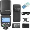 Godox V860III-S TTL Flash Speedlite Fotocamera GN60 HSS 1 / 8000s 5300K con Luce Pilota a LED per DSLR Sony A7RllI A7Rll A7R A58 A99 A6300 (V860IIIS)