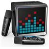 LSMOEO Macchina per Karaoke con 2 Microfoni Wireless UHF,USB,Connessione Ausiliaria,Effetti di Cambio Voce e Luci Led,sistema PA,giocattolo per ragazze,ragazzi e adulti,regalo di Natale,compleanno,famiglia