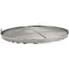 Grillrost.com Das Original Griglia per Barbecue Rotonda - 80 cm in Acciaio Inox - Prodotto Artigianale - Made in Germany con 3 Ganci di Sospensione