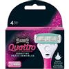 Wilkinson Sword - Quattro, Rasoio per donna per pelli sensibili, 3 pezzi
