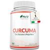 Nu U Nutrition Curcuma 1520mg con Zenzero e Pepe Nero - 365 Capsule Vegane - Alto Dosaggio di Curcumina in Polvere - 95% di Curcuminoidi - Prodotto in Europa - Nu U Nutrition