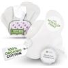 Natissy Assorbenti Lavabili Cotone Biologico con Stampa Antiscivolo; Assorbenti Riutilizzabili 6-Pack (Taglia L+XL); Assorbenti Lavabili Notte Flusso Abbondante; Assorbenti Lavabile per un Ciclo Spensierato