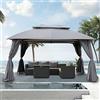 Grand patio Gazebo da giardino con pareti laterali e zanzariera, materiale di alta qualità, 200 gm², tenda da giardino per barbecue, eventi, feste, montaggio rapido, protezione UV 50+ (4 × 3 m,